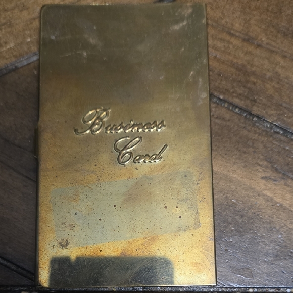 Other - Vintage Brass Business Card Holder
